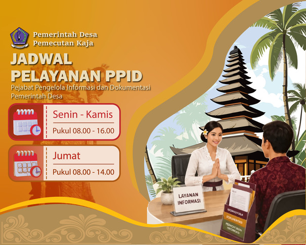 Jadwal PPID Desa Pemecutan Kaja