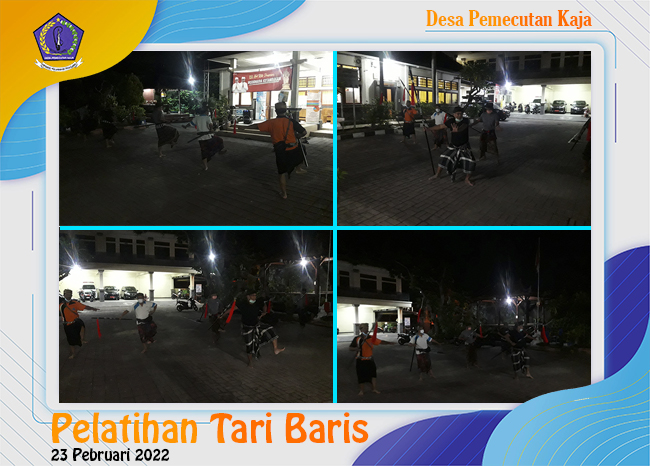 Pelatihan Tari Baris Gede Desa Pemecutan Kaja