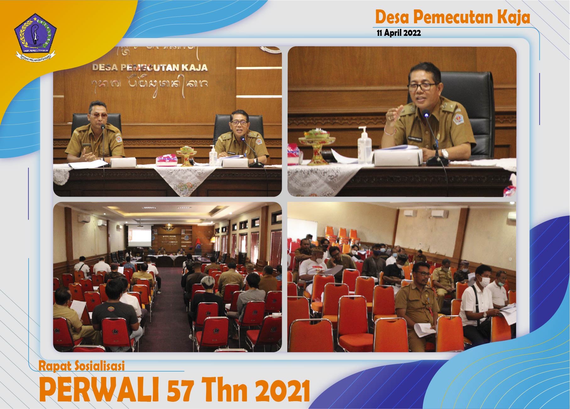 Rapat Koordinasi Sosialisasi Peraturan Walikota Denpasasar Nomor 57 Tahun 2021
