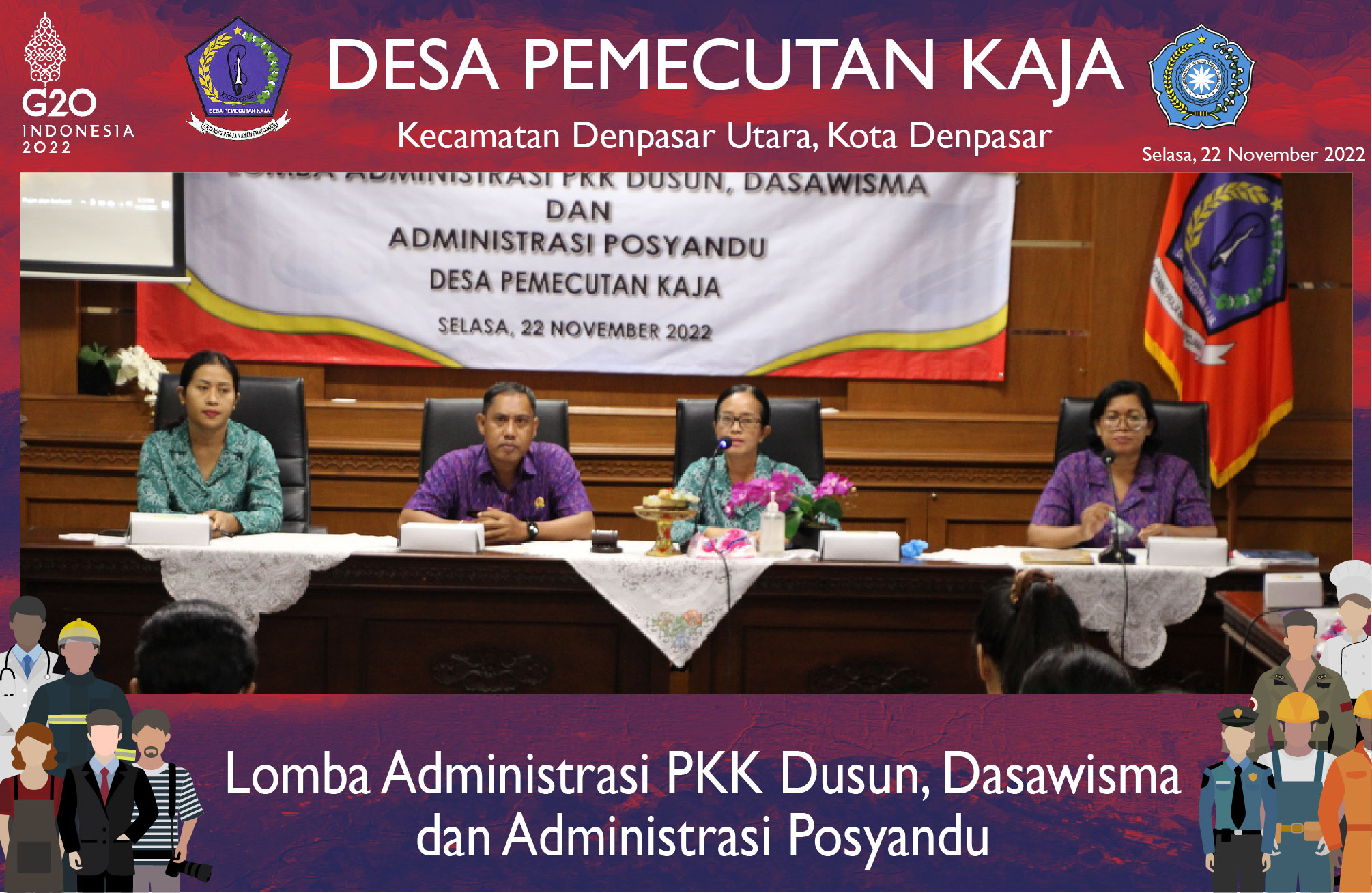 Lomba Administrasi PKK Dusun, Dasawisma dan Administrasi Posyandu (22/11/2022)