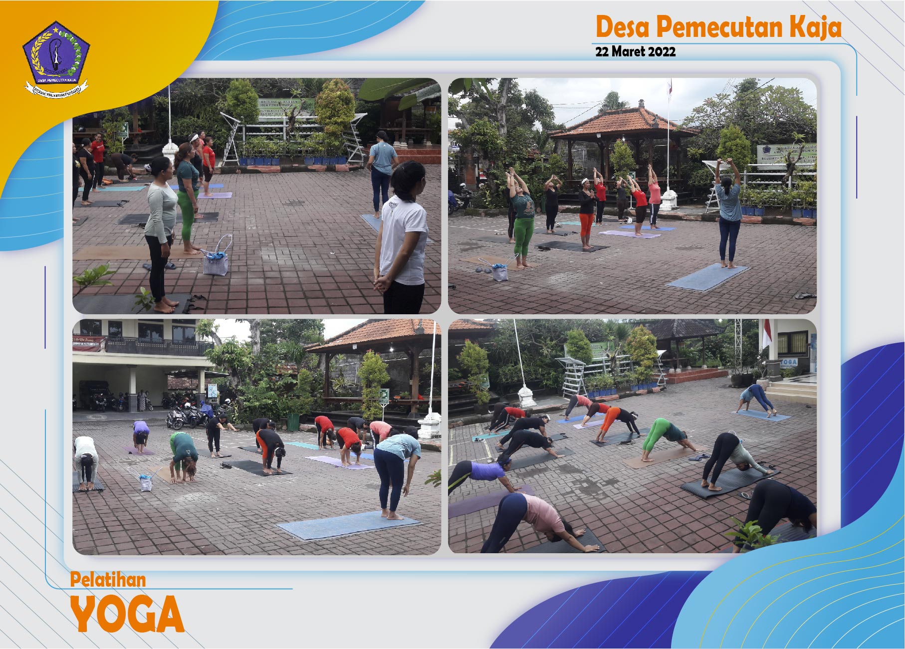 Pelatihan Yoga Desa Pemecutan Kaja
