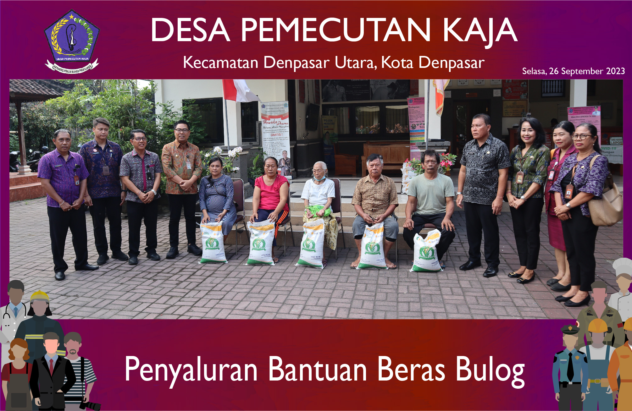 Penyaluran Bantuan Beras Bulog