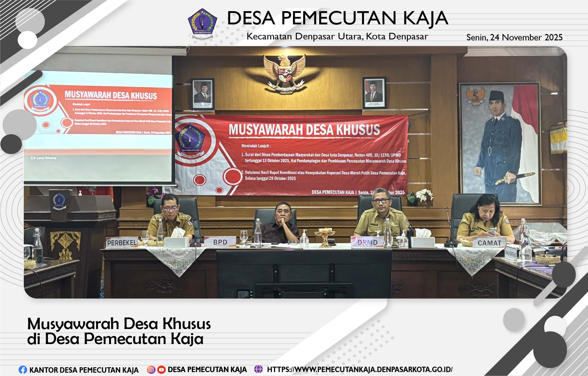 Musyawarah Desa Khusus di Desa Pemecutan Kaja