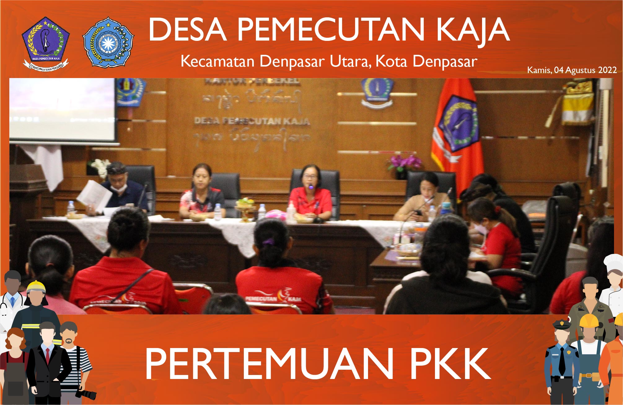 Rapat Rutin PKK Desa Pemecutan Kaja (04/08/2022)
