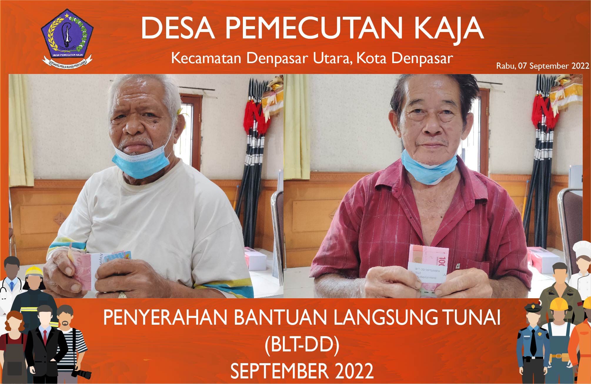 Penyerahan Bantuan Langsung Tunai periode September 2022