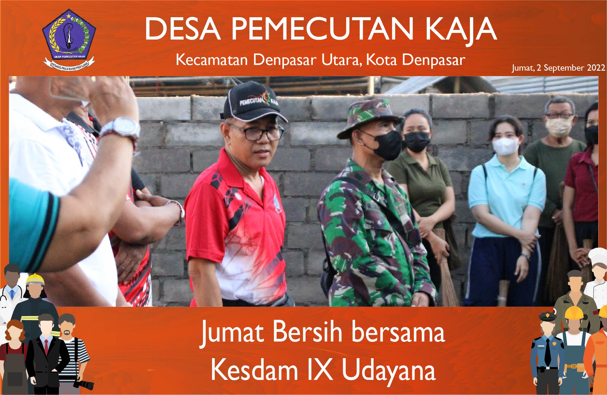 Jumat Bersih bersama KESDAM IX Udayana (02/09/2022)