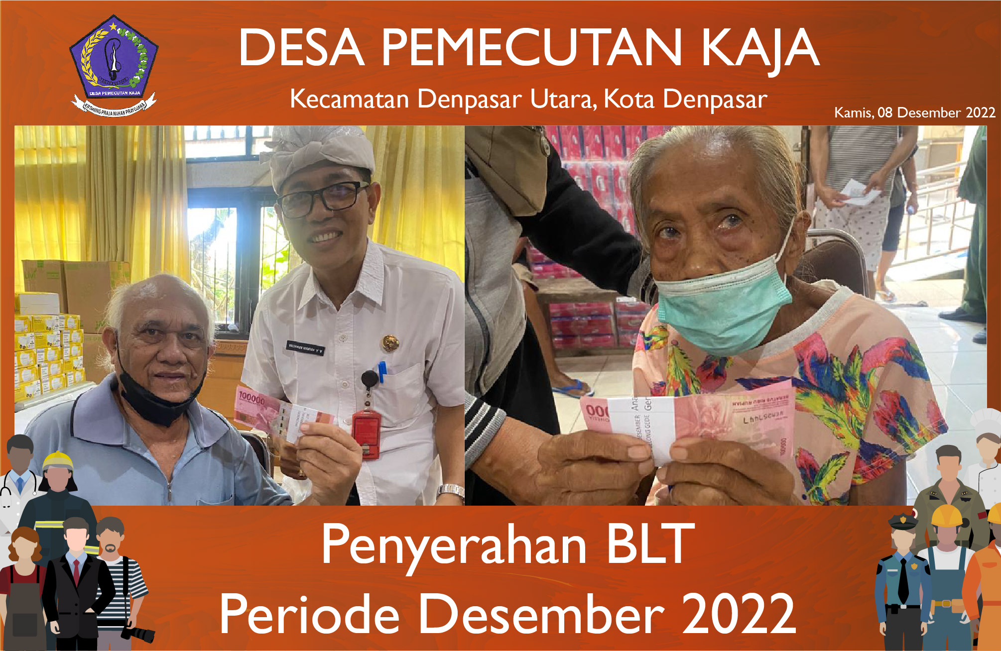 Penyerahan Bantuan Langsung Tunai Periode Desember 2022