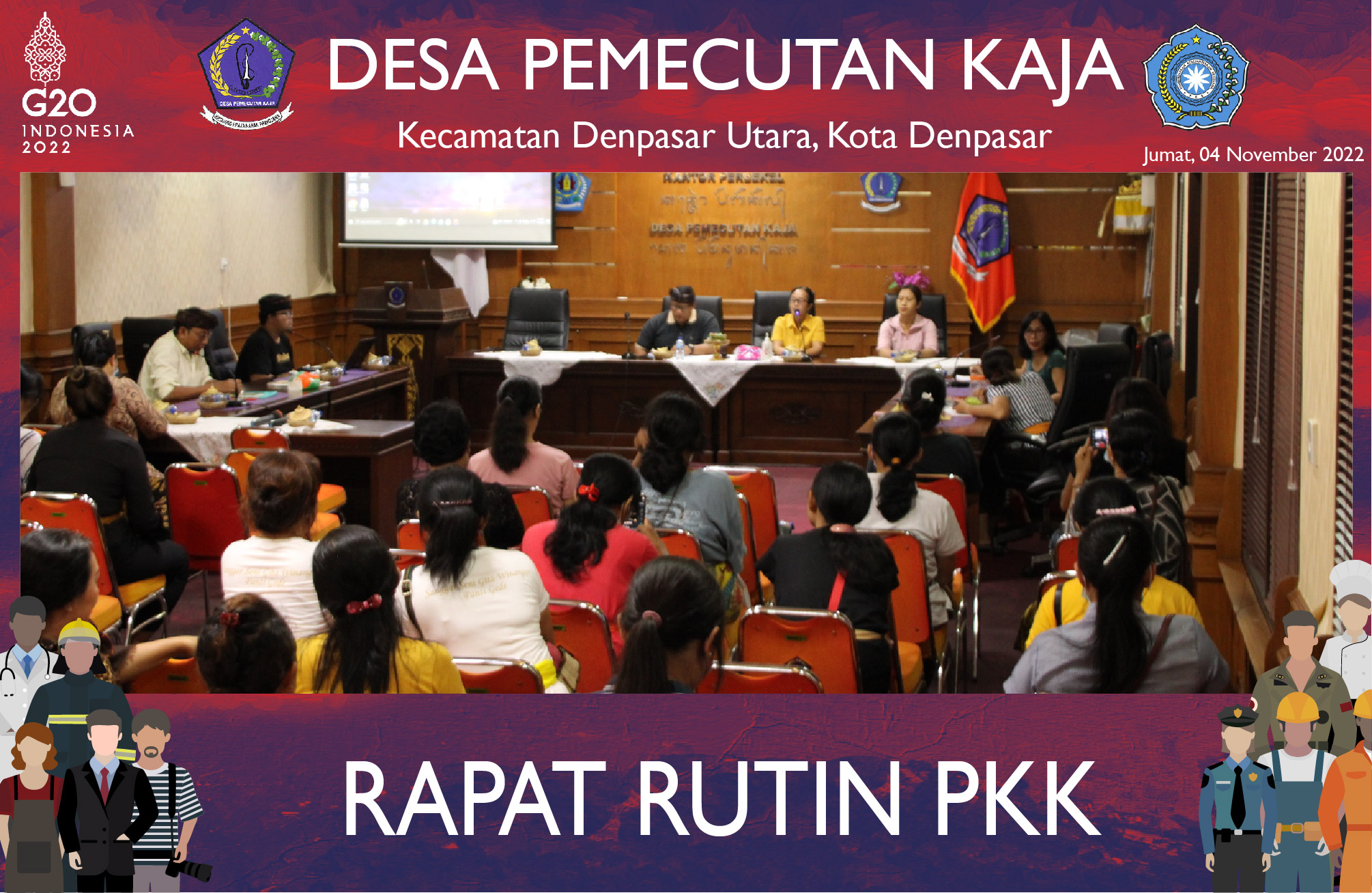 Pertemuan PKK Desa Pemecutan Kaja (04/11/2022)