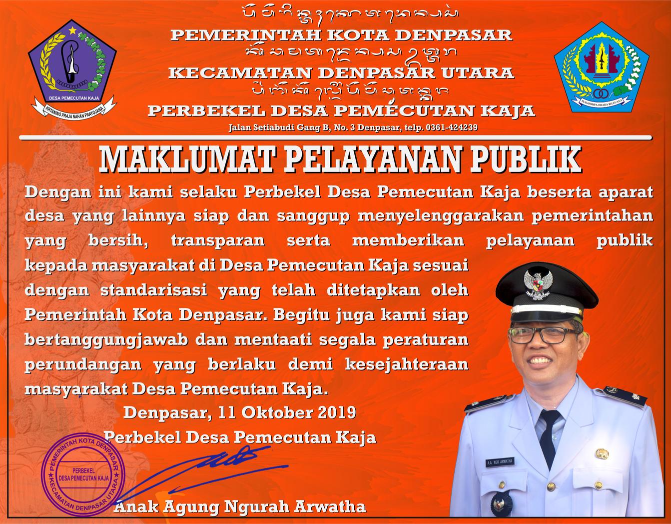 MAKLUMAT PELAYANAN PUBLIK
