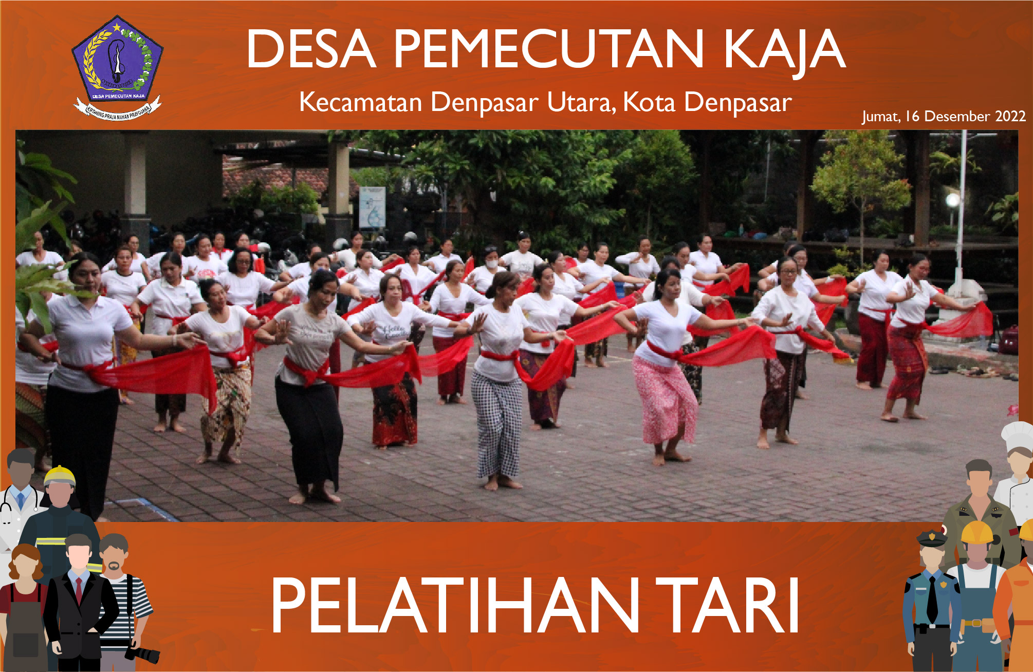 Pelatihan Tari Rejang (16/12/2022)