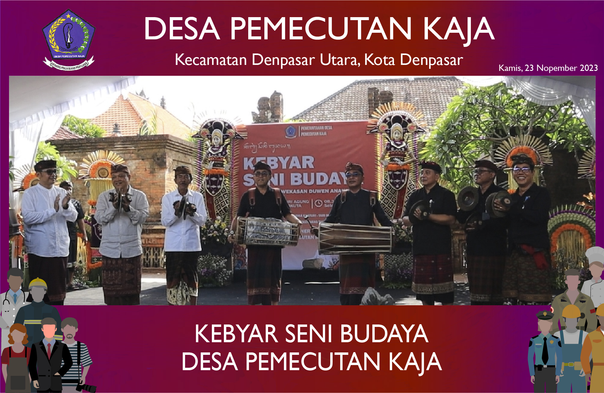 Kebyar Seni Budaya Desa Pemecutan Kaja tahun 2023