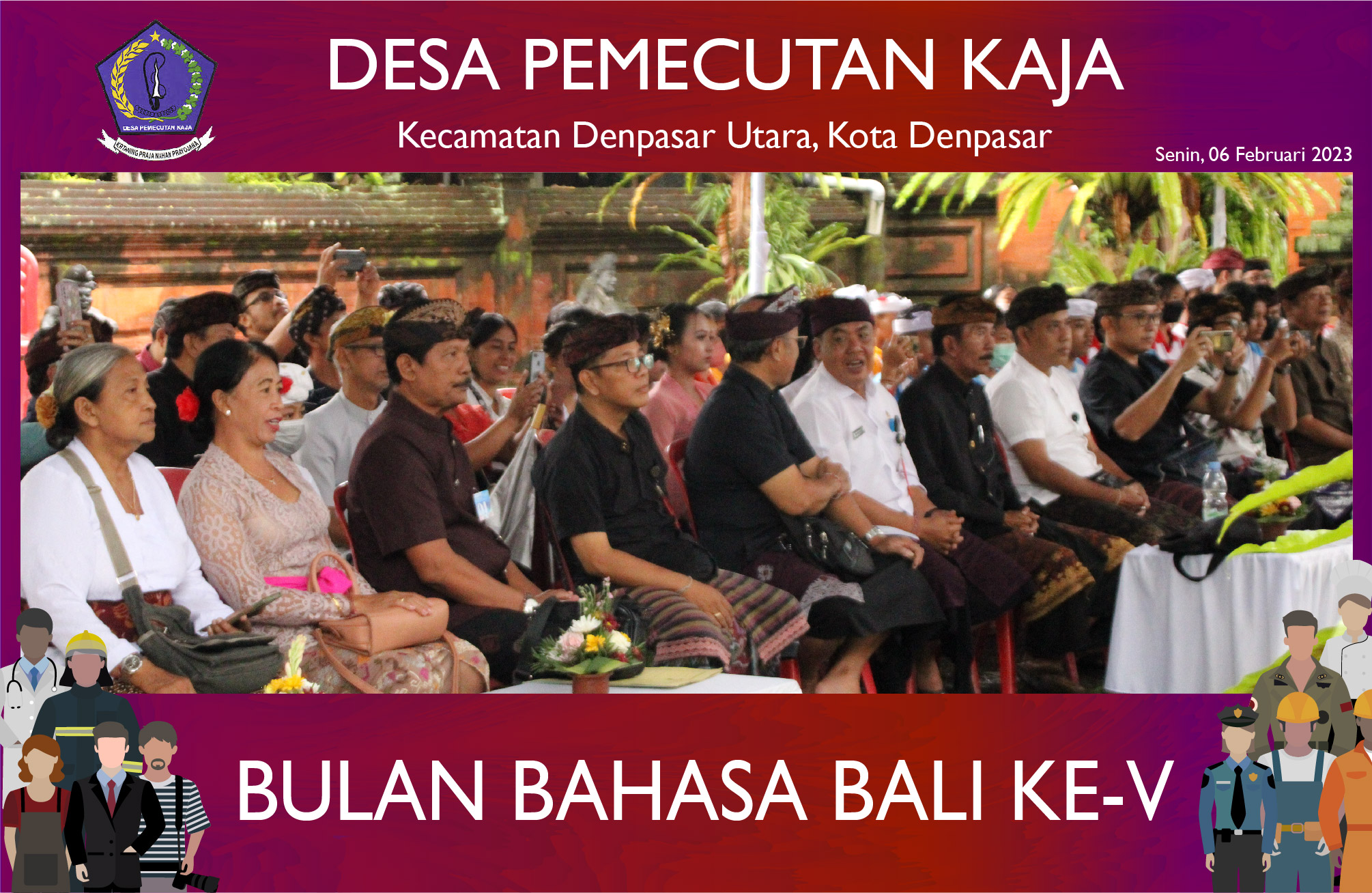 Bulan Bahasa Bali ke-V Desa Pemecutan Kaja