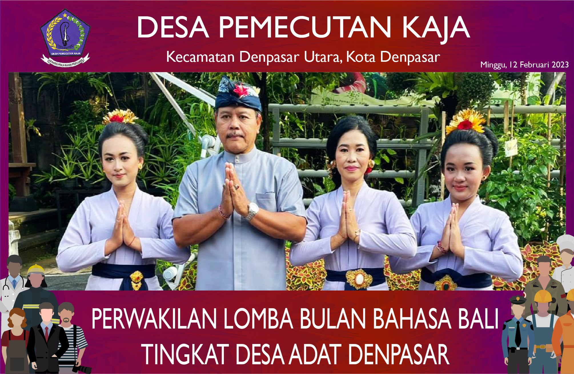 Lomba Bulan Bahasa Bali Tingkat Desa Adat Denpasar (12/02/2023)