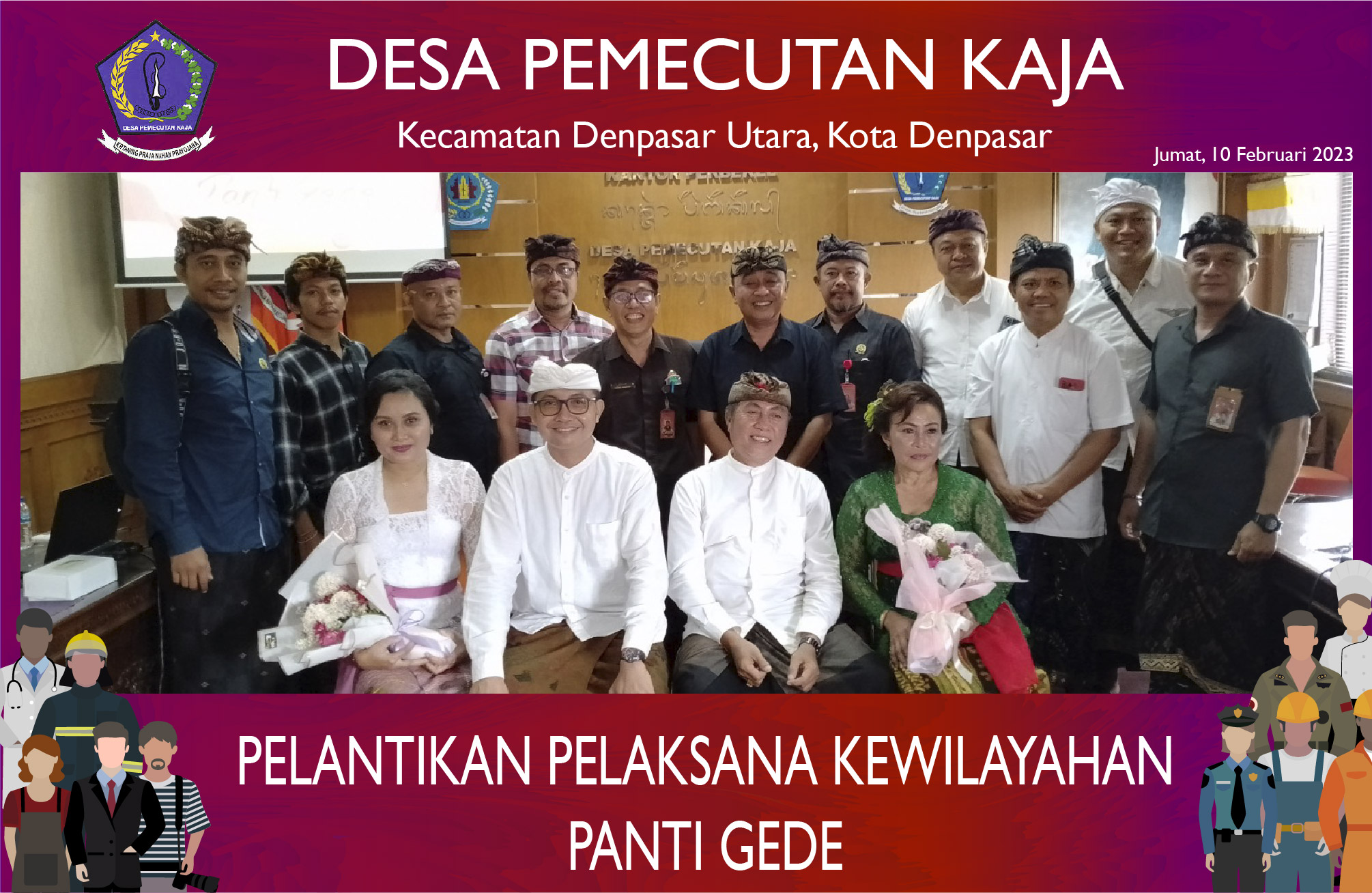Pelantikan Pelaksana Kewilayahan Panti Gede