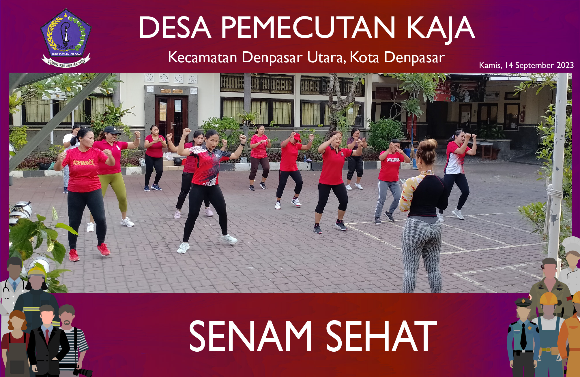 Senam Sehat Desa Pemecutan Kaja (14/09/2023)