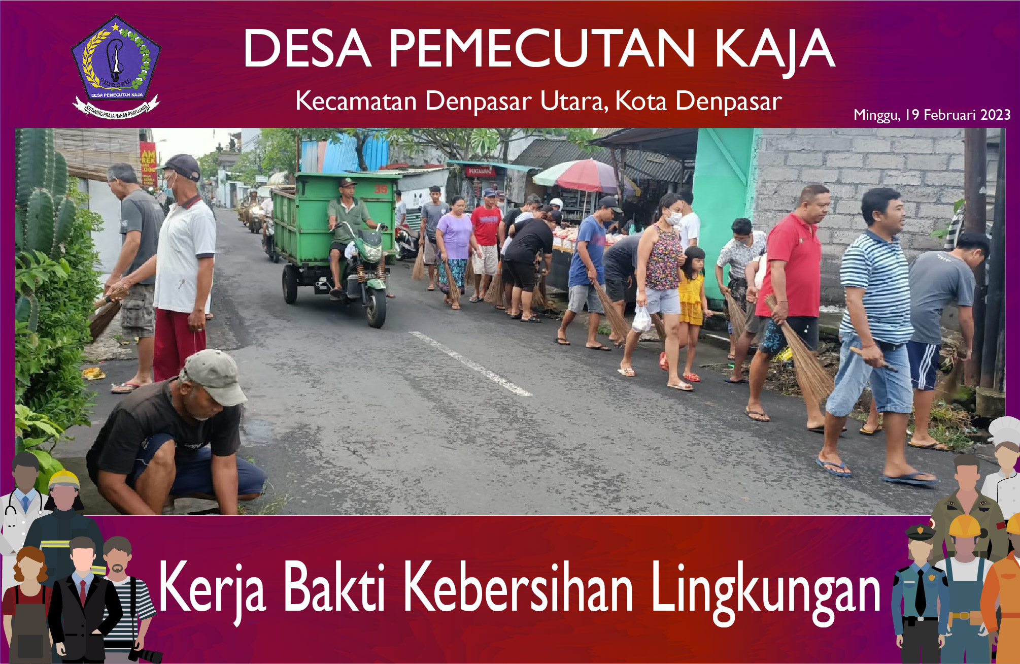 Kerja Bakti Bersih Lingkungan (19/02/2023)
