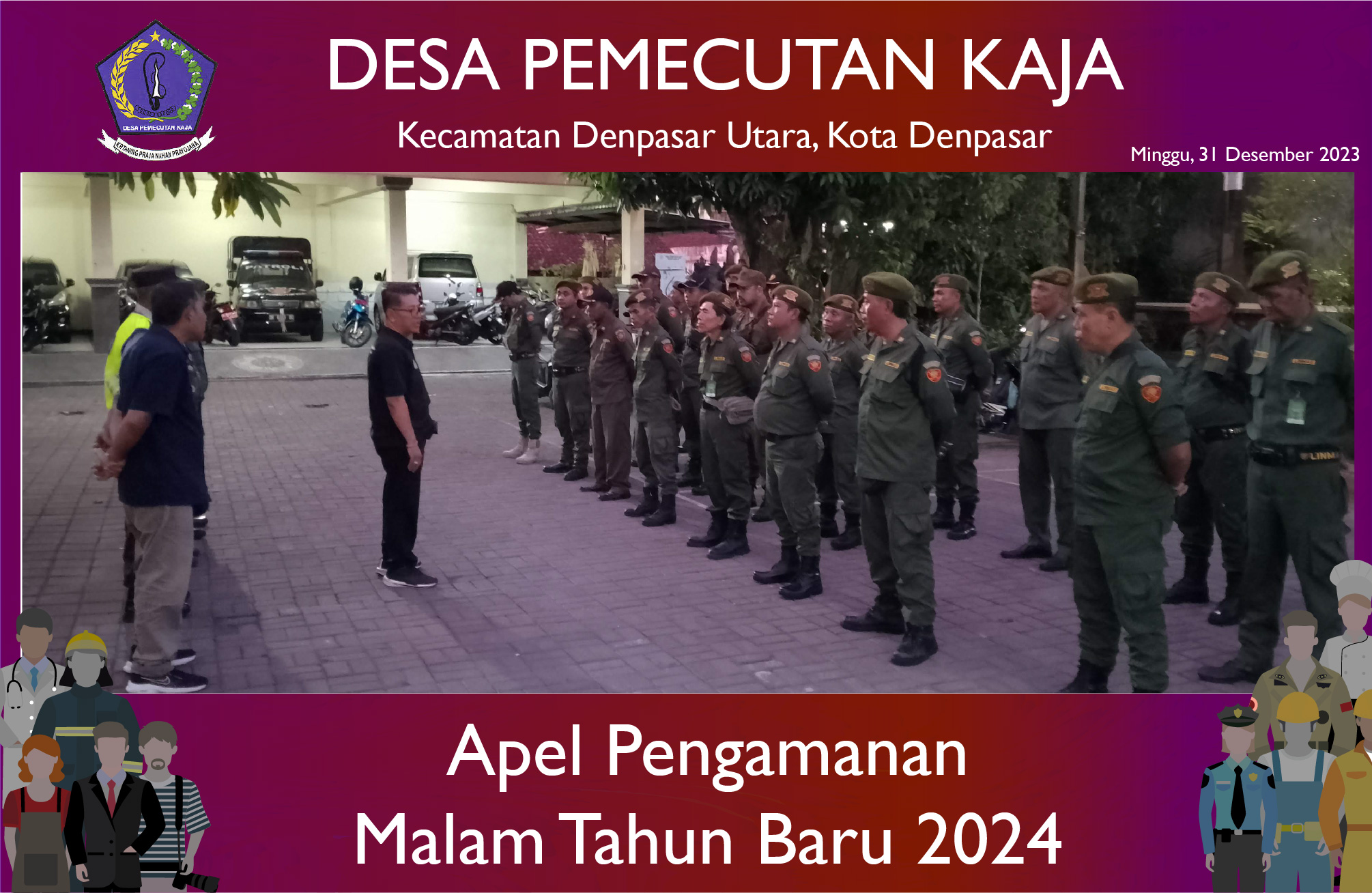 Apel Siaga Pengamanan Malam Tahun Baru 2024