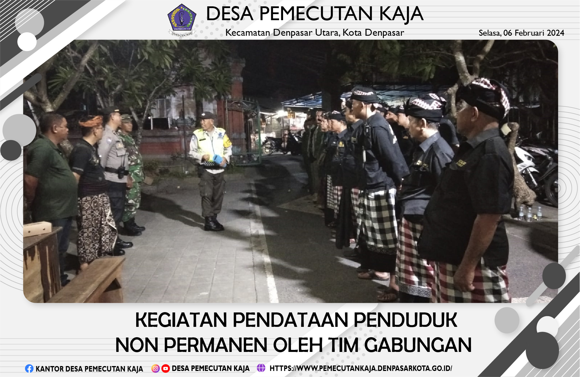 Pendataan Penduduk Non Permanen Oleh Tim Gabungan (06/02/2024)