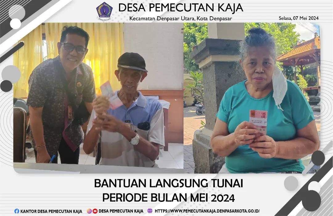 Penyerahan Bantuan Langsung Tunai (BLT) periode bulan Mei 2024