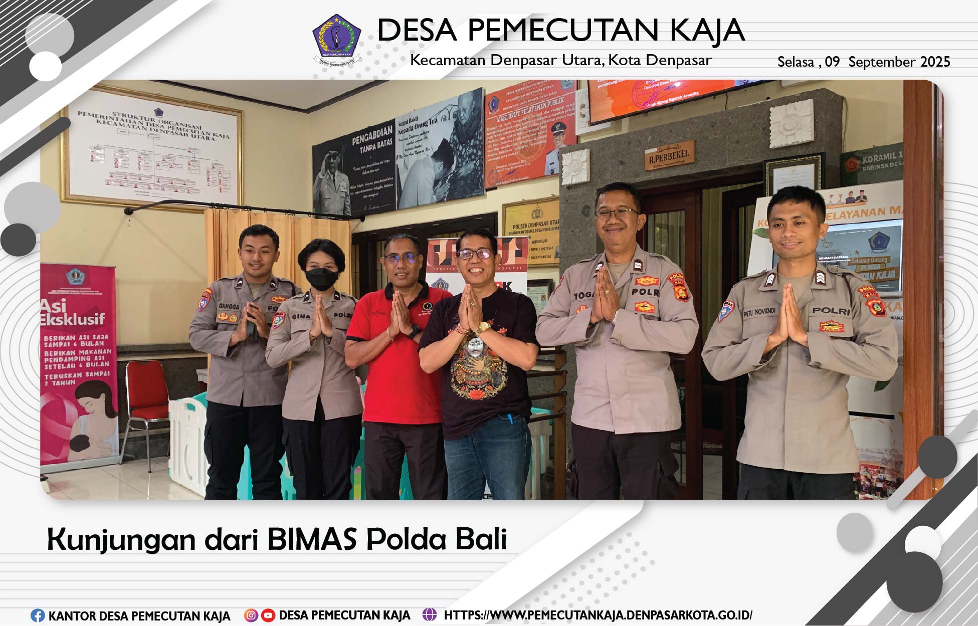 Kunjungan dari BIMAS Polda Bali