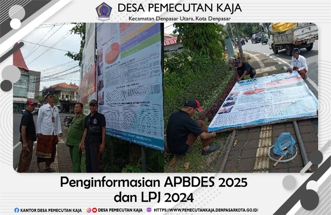 Pemasangan Spanduk APBDES 2025 serta LPJ 2024
