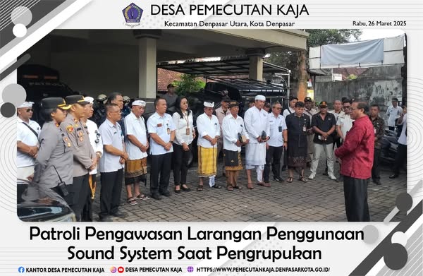Patroli Pengawasan Larangan Penggunaan Sound system