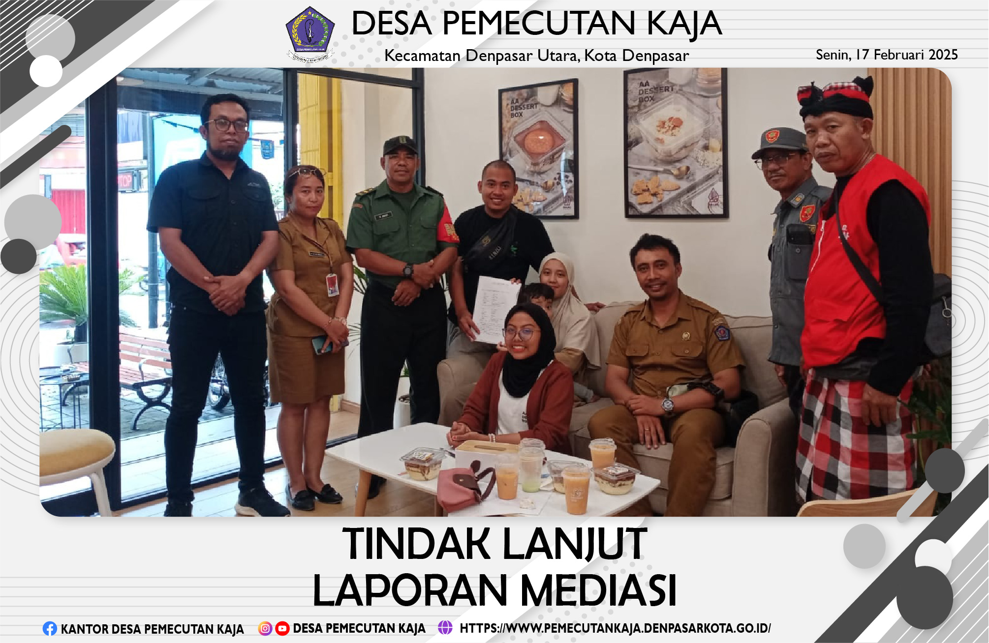 Mediasi terhadap laporan mengenai KDRT (18 Februari 2025)