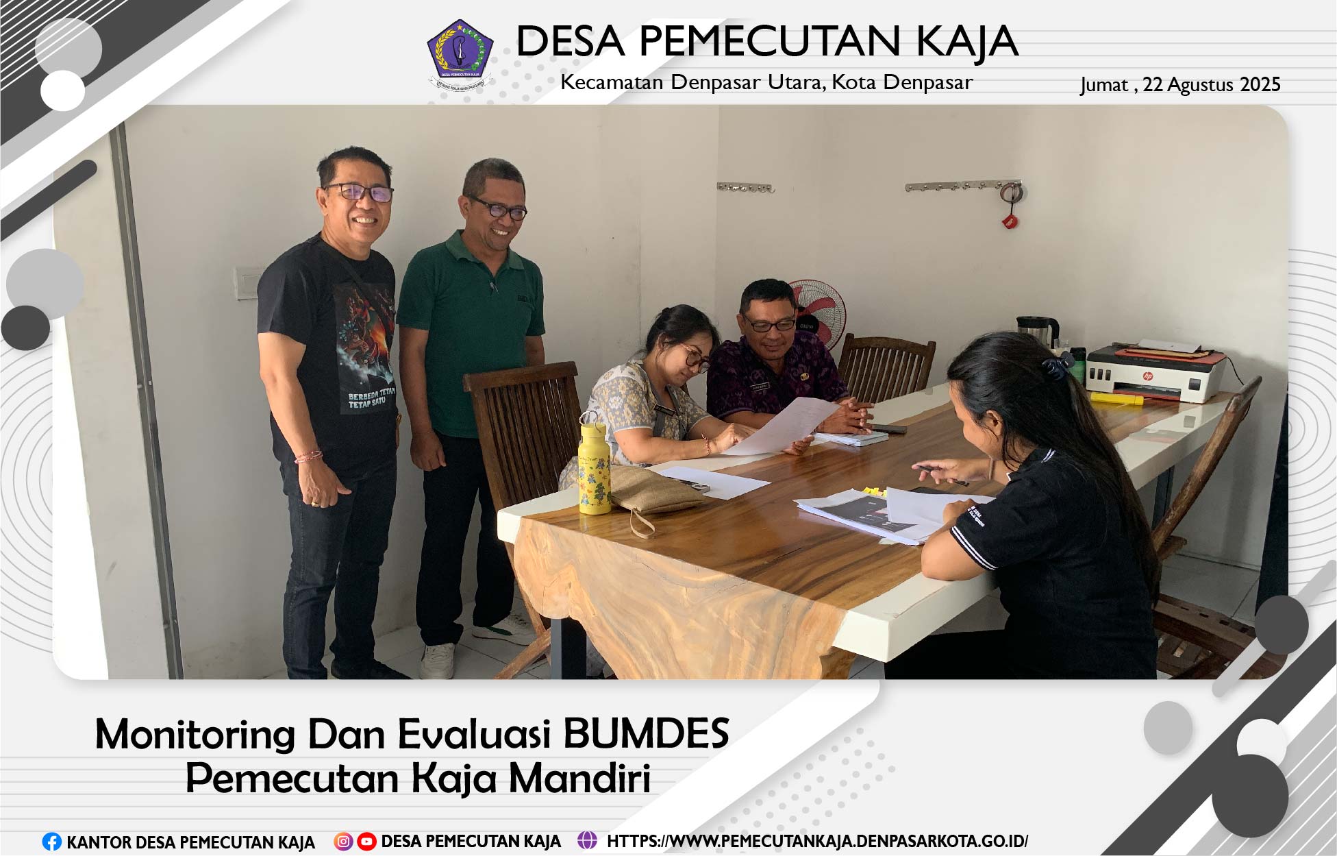 Monitoring Dan Evaluasi BUMDes Pemcutan Kaja Mandiri