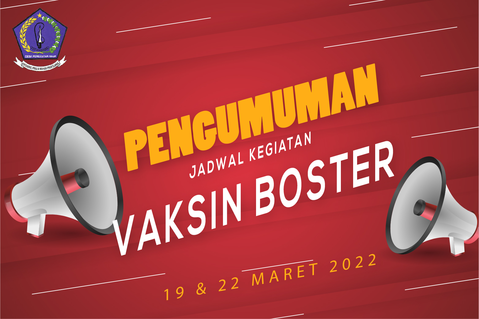 Pelayanan Vaksin Boster di wilayah Desa Pemecutan Kaja