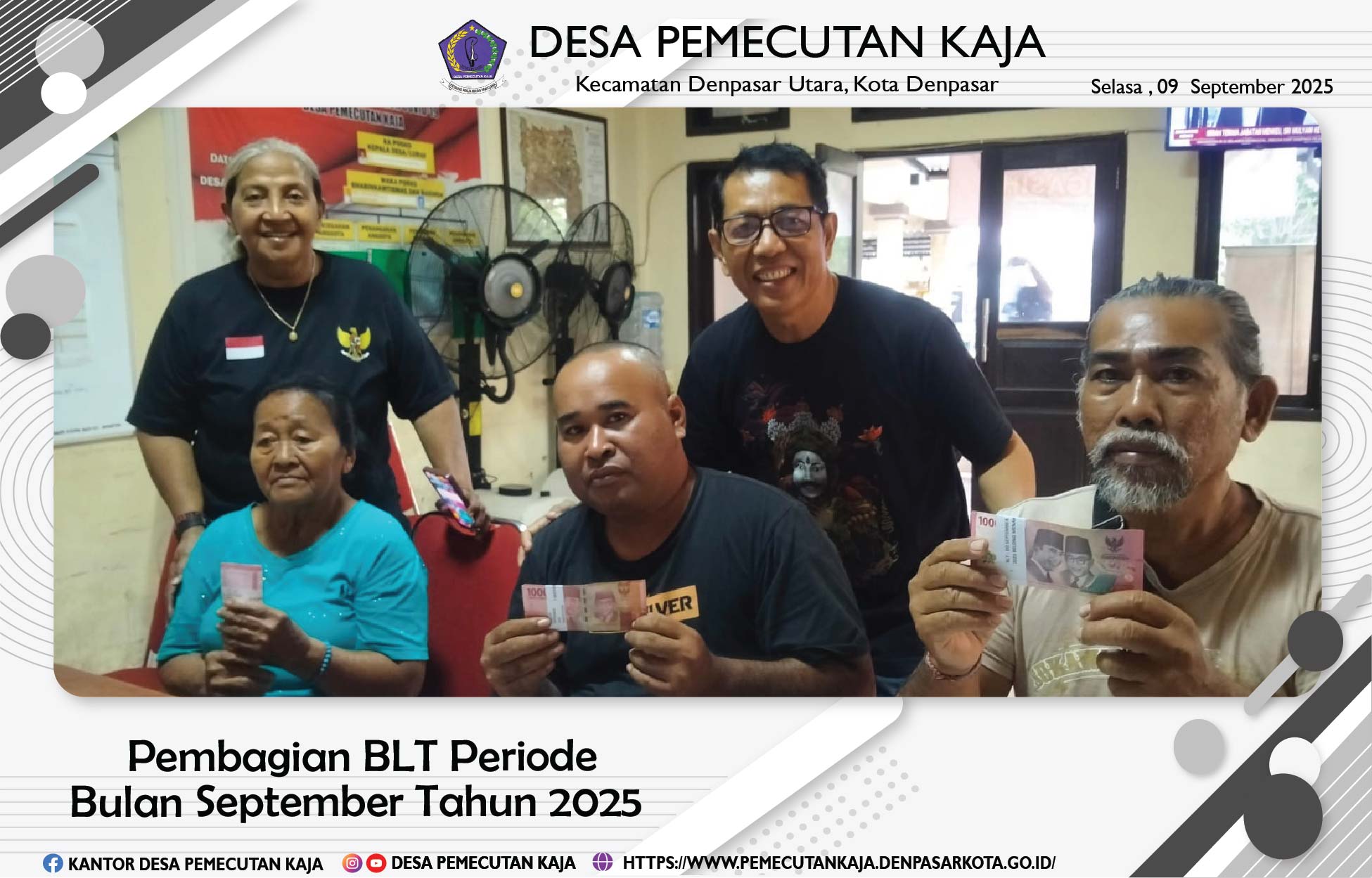 Pembagian BLT Periode Bulan September Tahun 2025