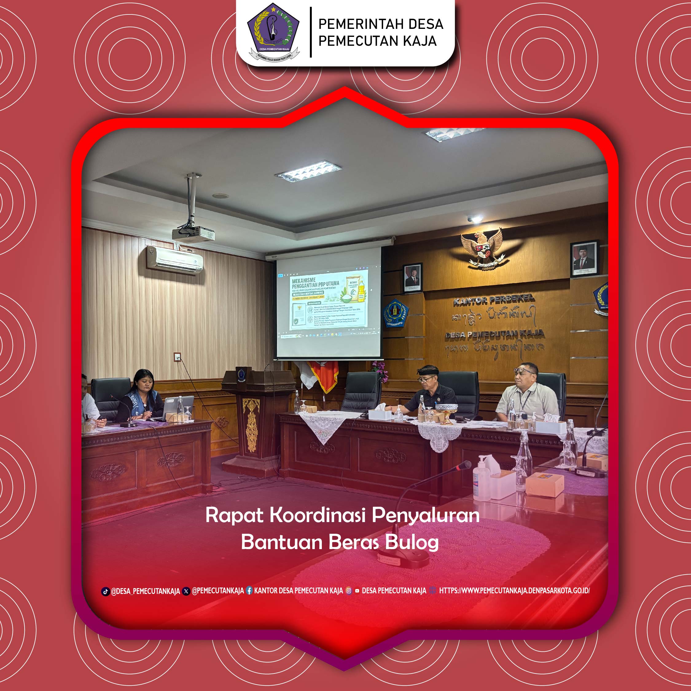 Rapat Koordinas Penyaluran Bantuan Beras Bulog