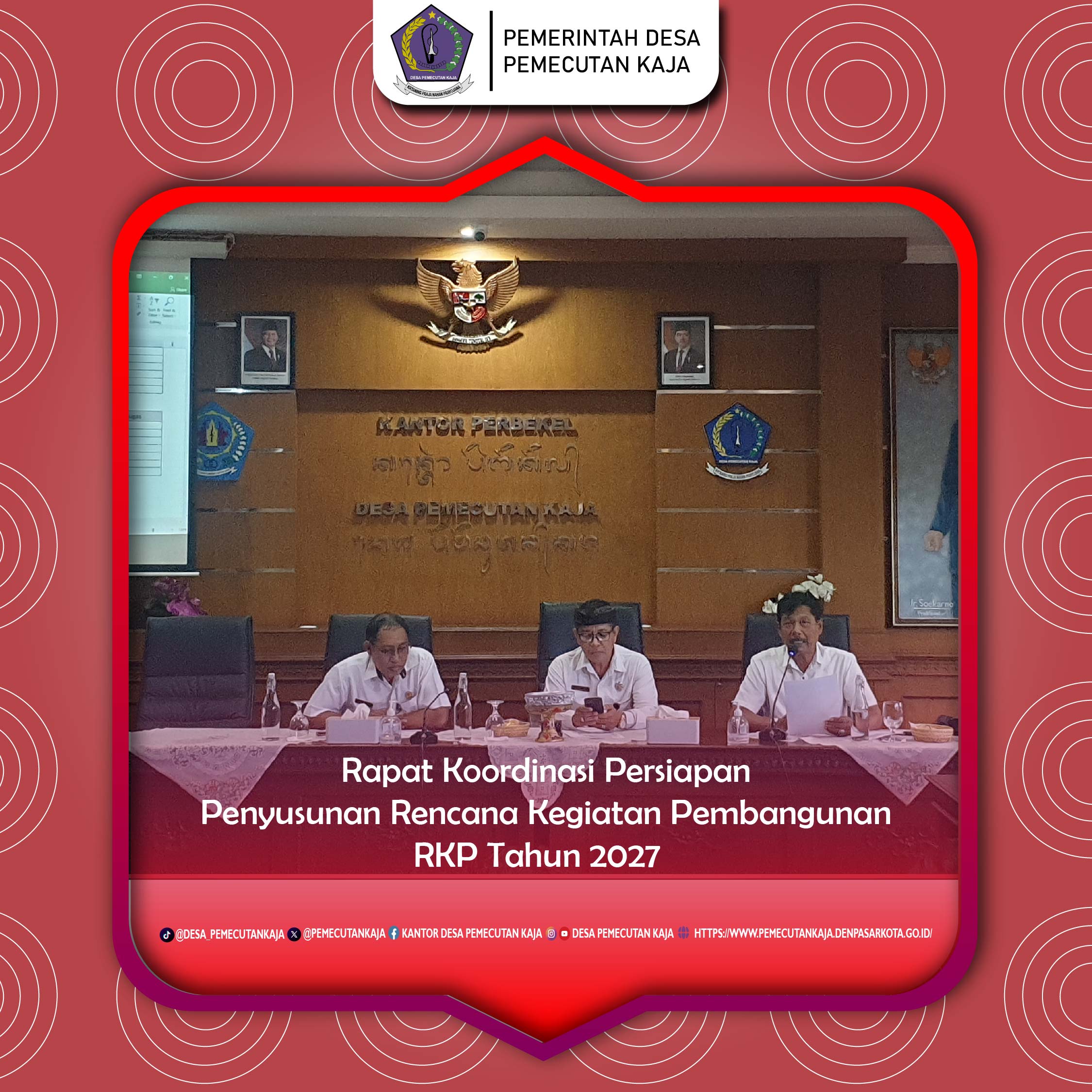 Rapat Koordinasi Persiapan Penyusunan Rencana Kegiatan Pembangunan RKP Tahun 2027