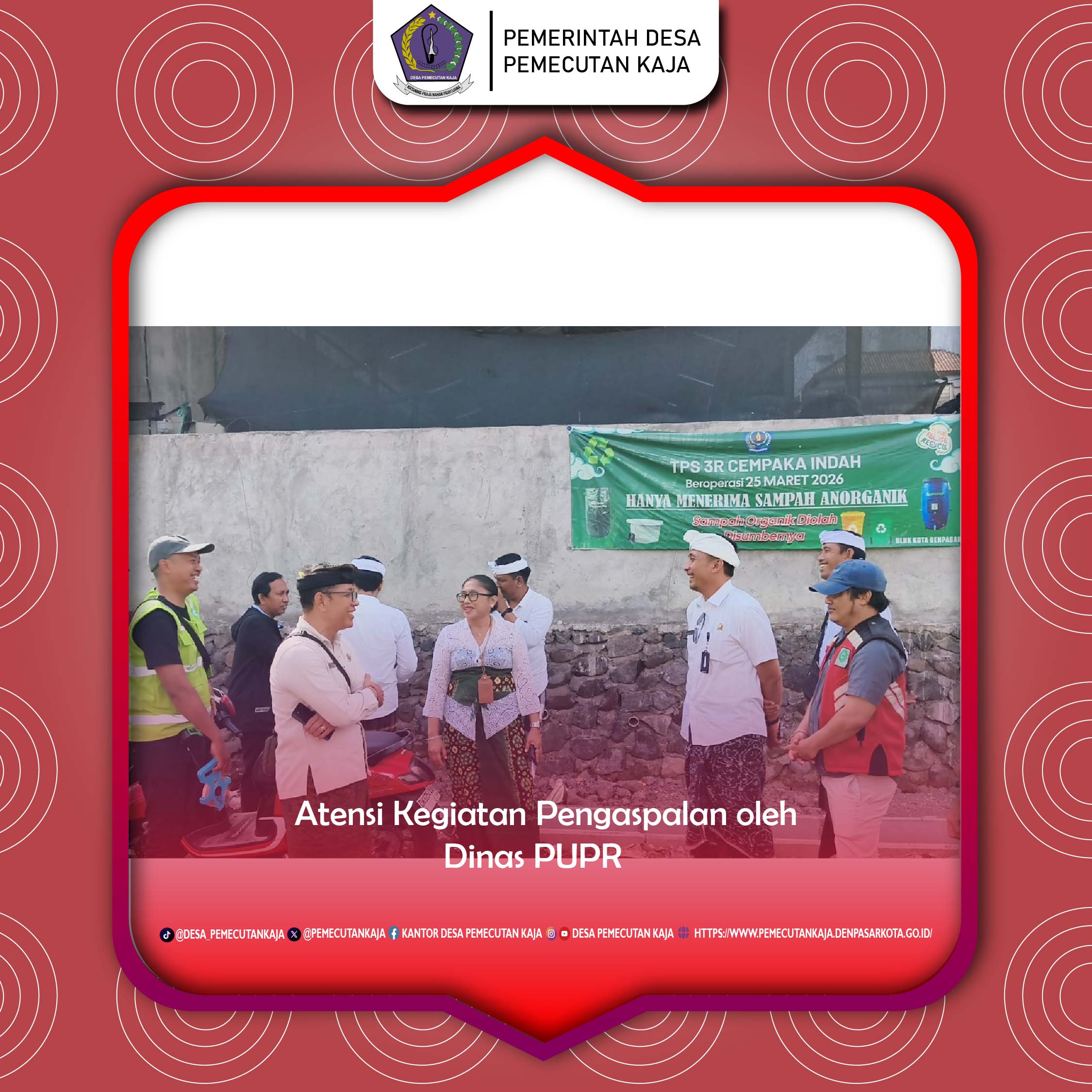 Atensi Kegiatan Pengaspalan oleh Dinas PUPR