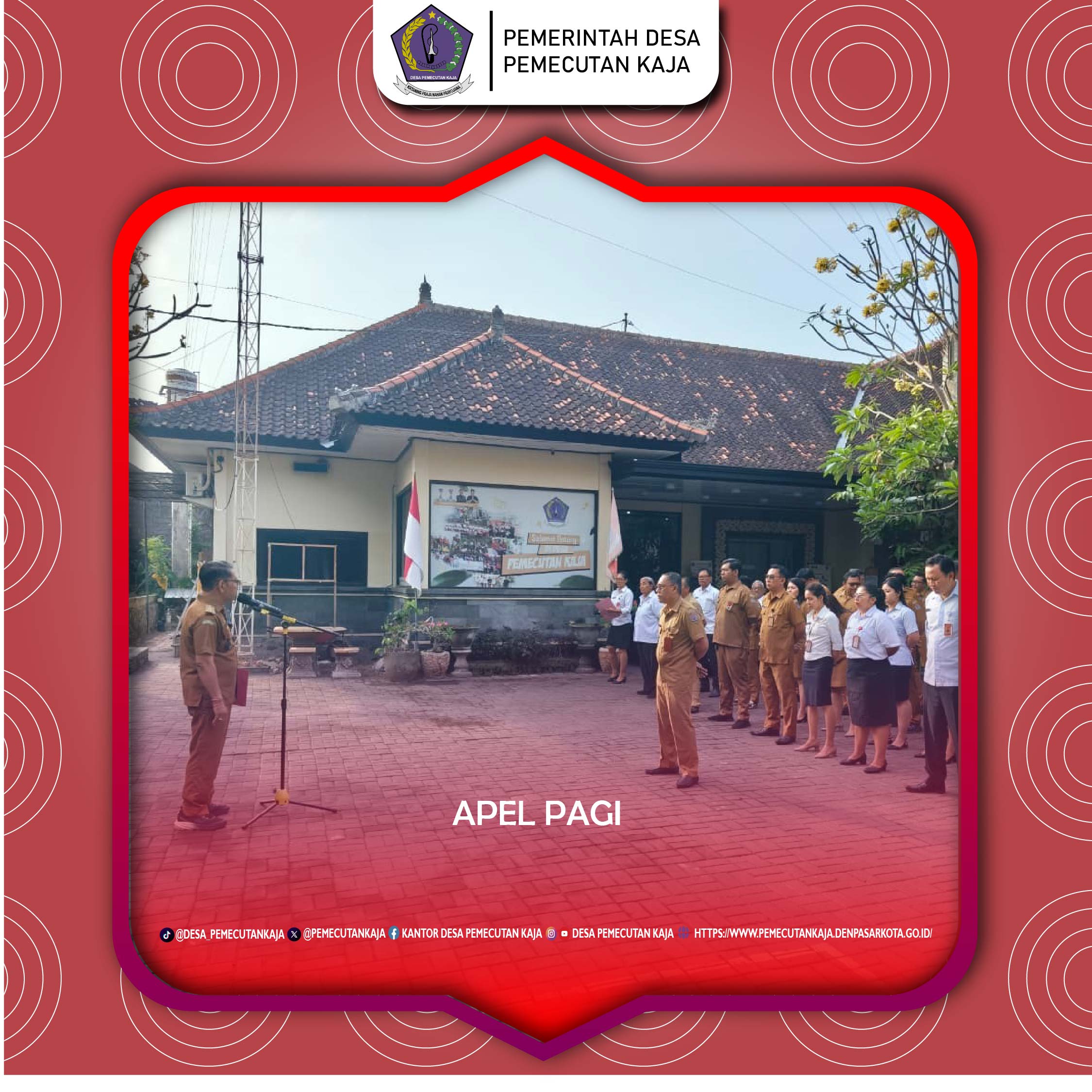 Apel Pagi Desa Pemecutan Kaja