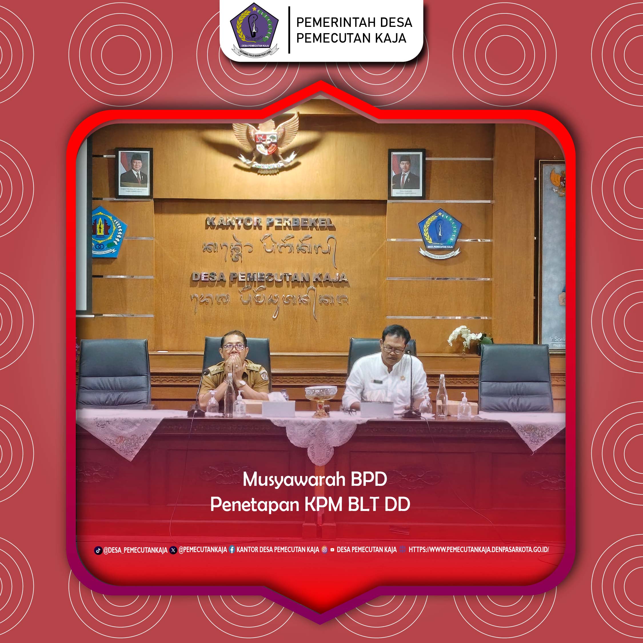 Musyawarah BPD Penetapan KPM BLT DD