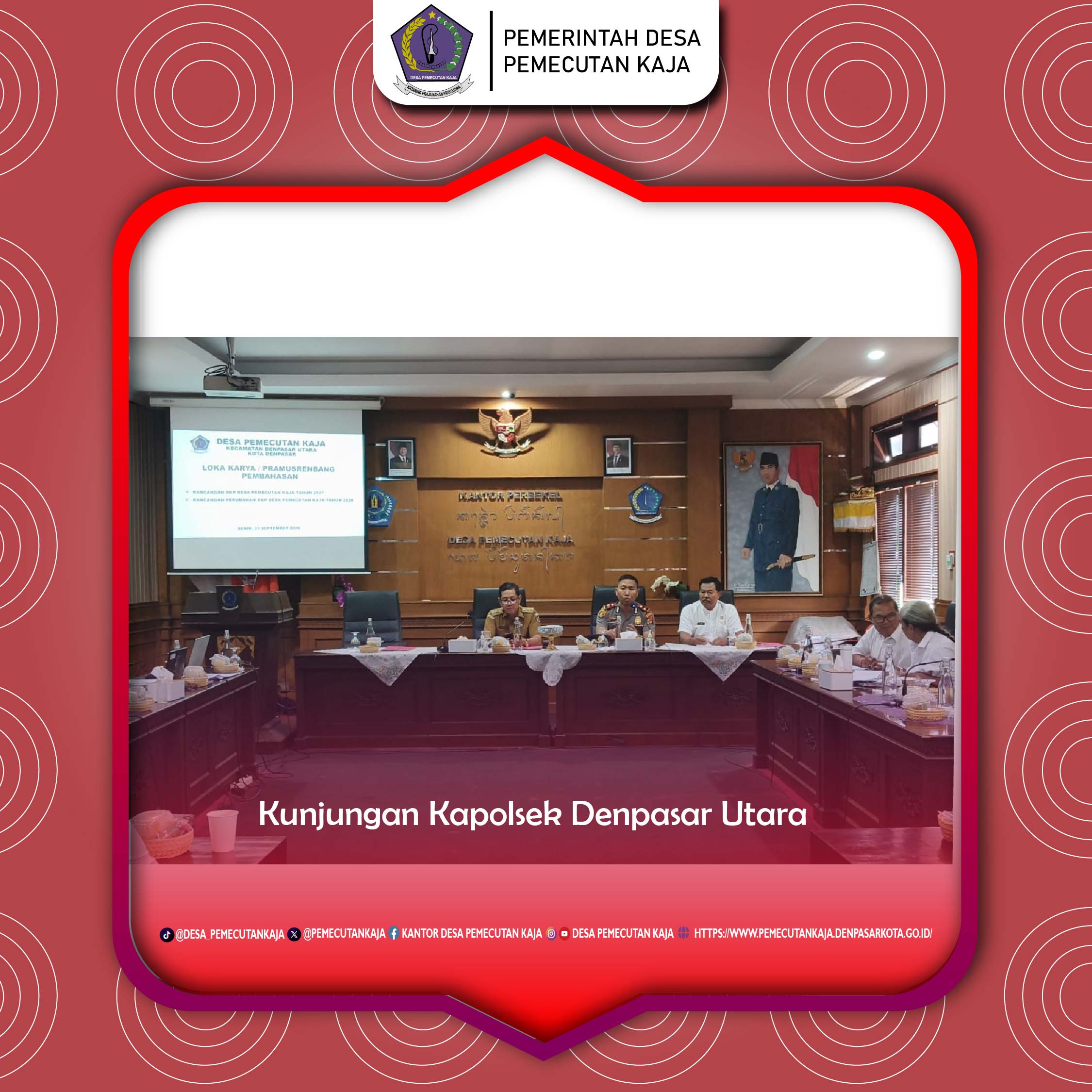 Kunjungan Kapolsek Denpasar Utara