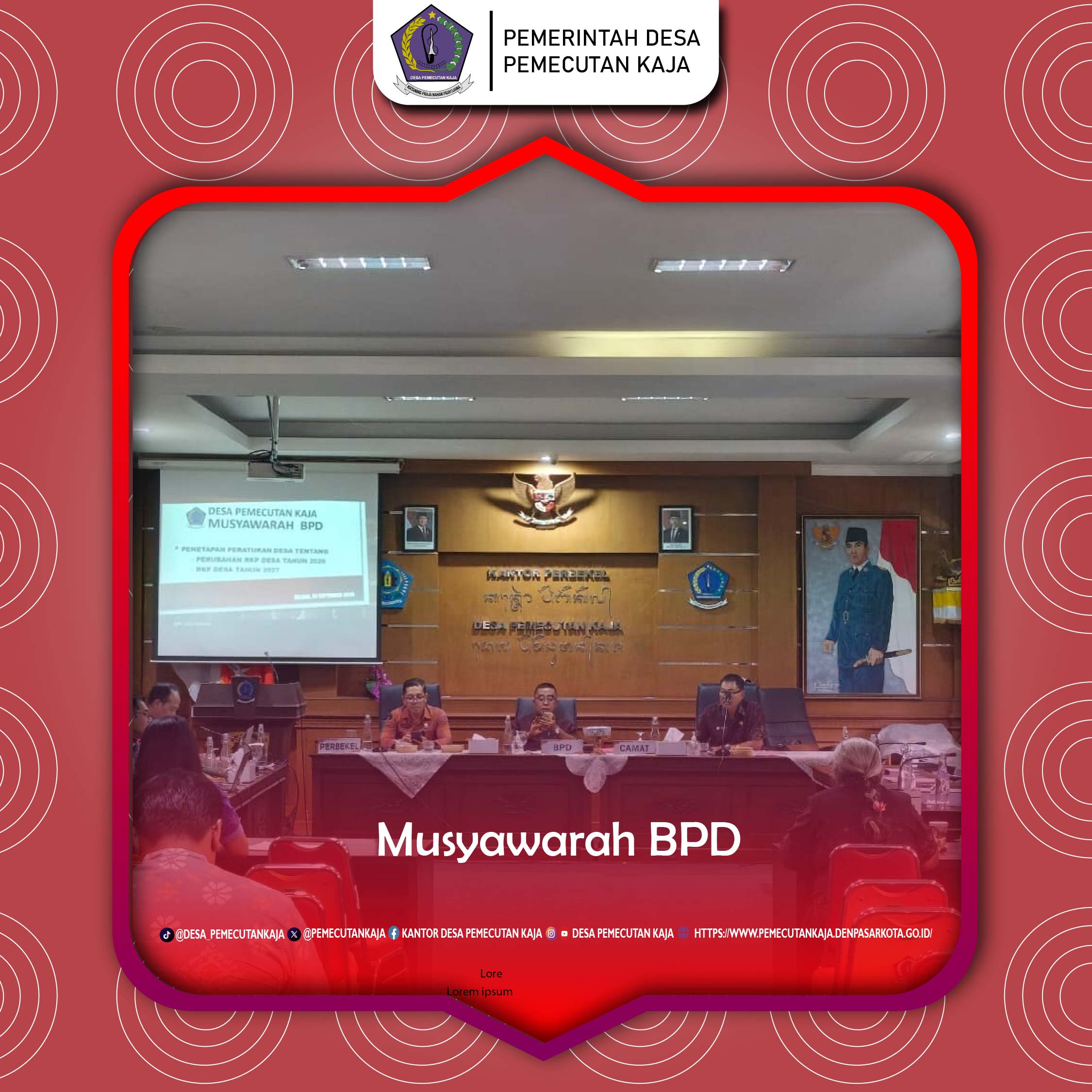 Musyawarah BPD Penetapan RKP 2027 & Perubahan RKP Desa tahun 2026