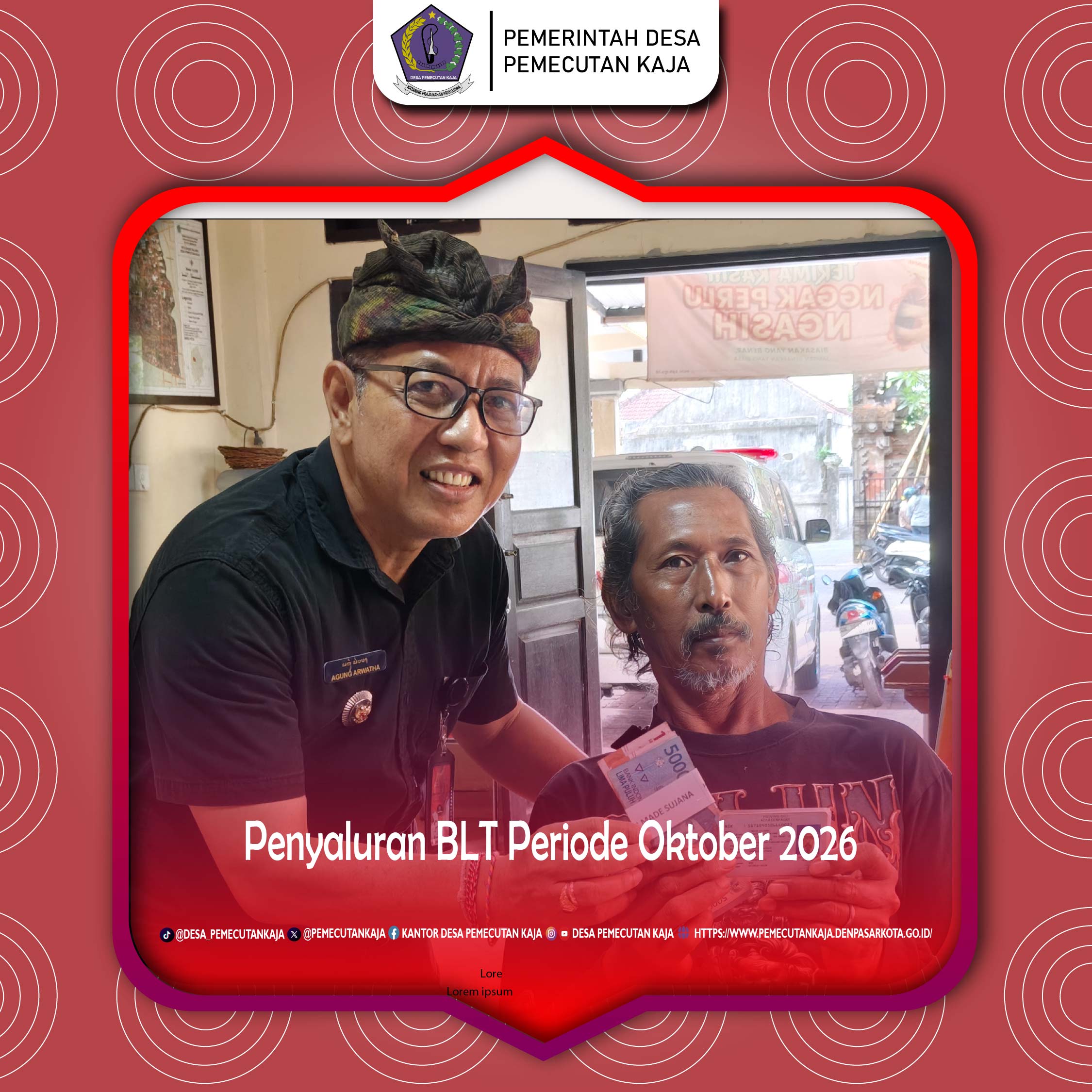 Penyaluran BLT DD periode Oktober 2026