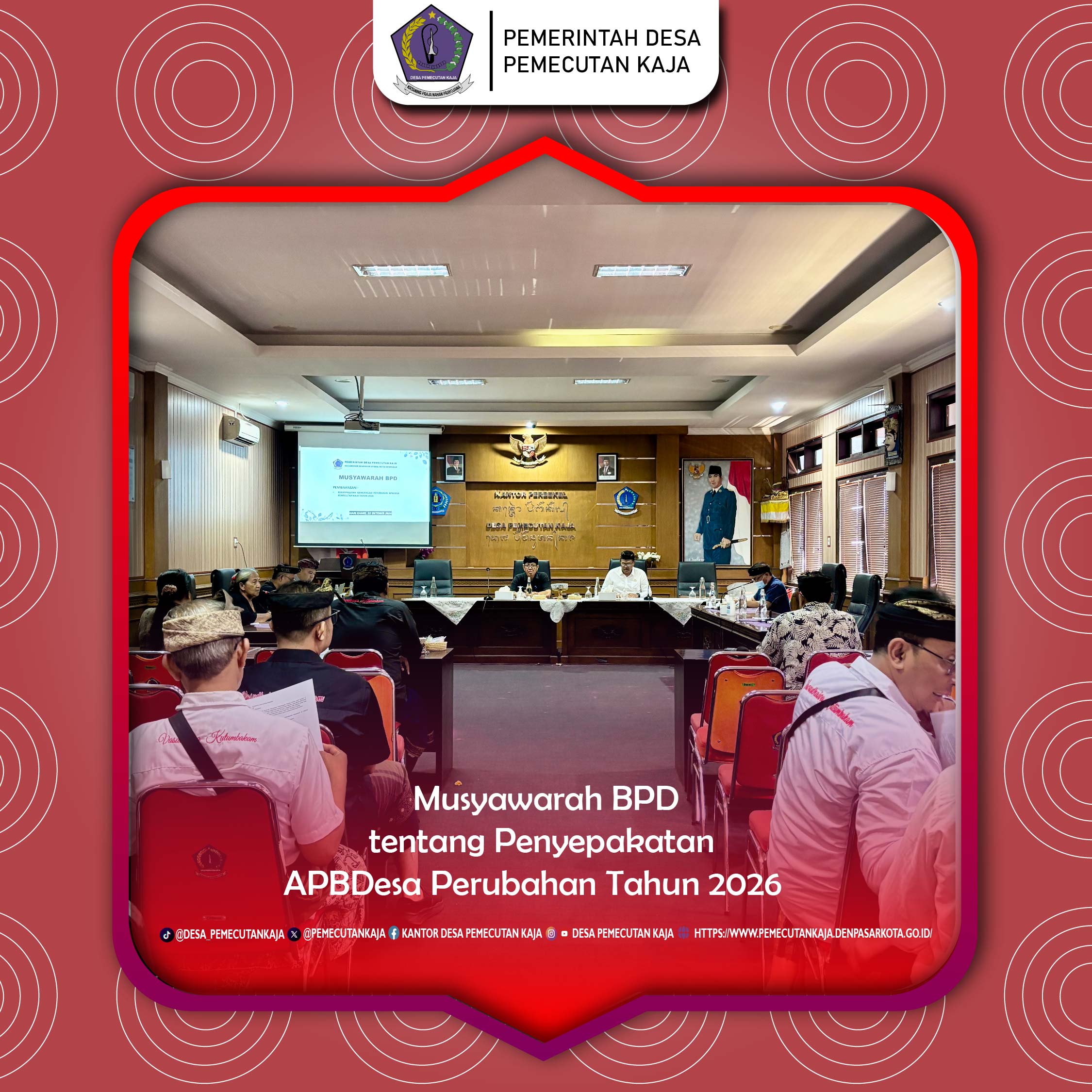 Musyawarah BPD tentang Penyepakatan Ranacangan APBDesa Tahun Anggaran 2026